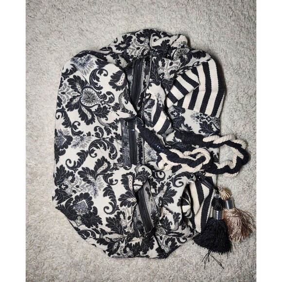 Eternel Vintage Bag White Black Women’s Handbag Purse Shoulder Tote Retro - Picture 1 of 6